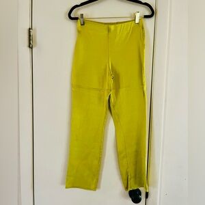 Zara Satin Cigarette Slim Cocktail Party 50s Peddle Pusher Pants M